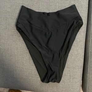 Aerie black size small high cute cheeky high rise bikini bottoms